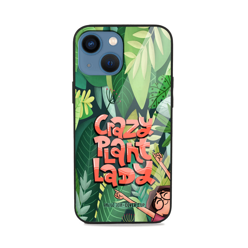 Crazy Plant Lady Glass Case