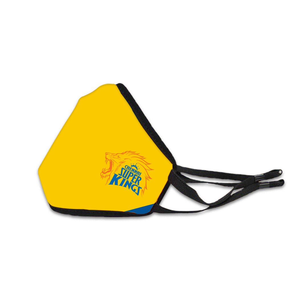 Official Chennai Super Kings Logo Face Mask