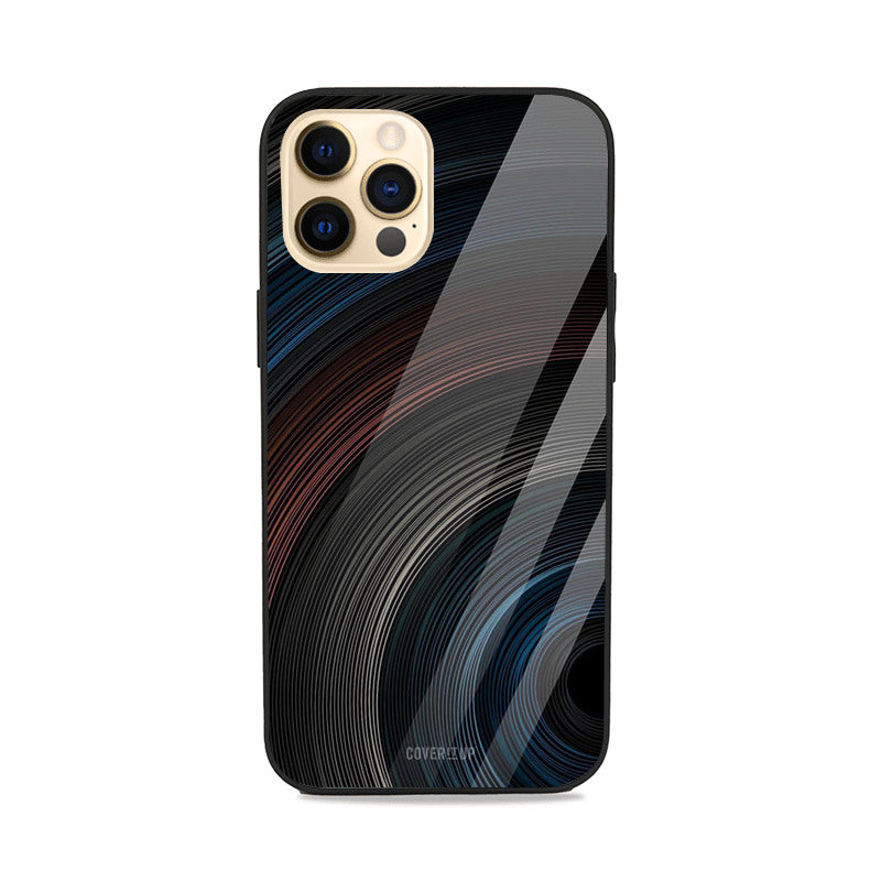 Dark Shade Swirls Glass Case