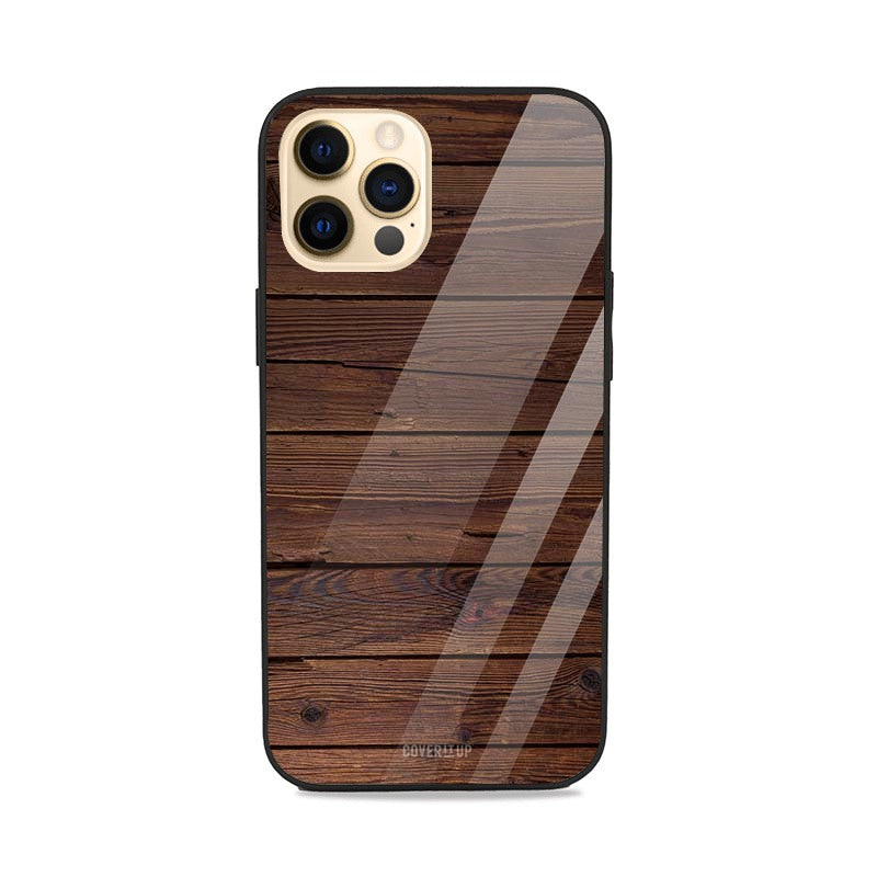 Dark Wood Glass Case