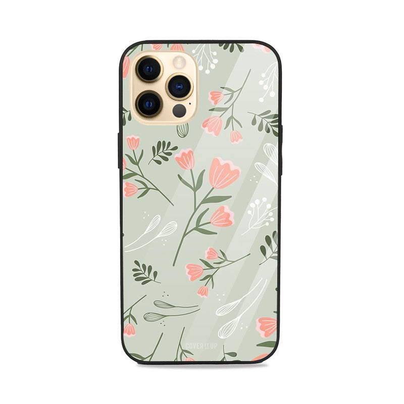 Flawless Flowers Glass Case