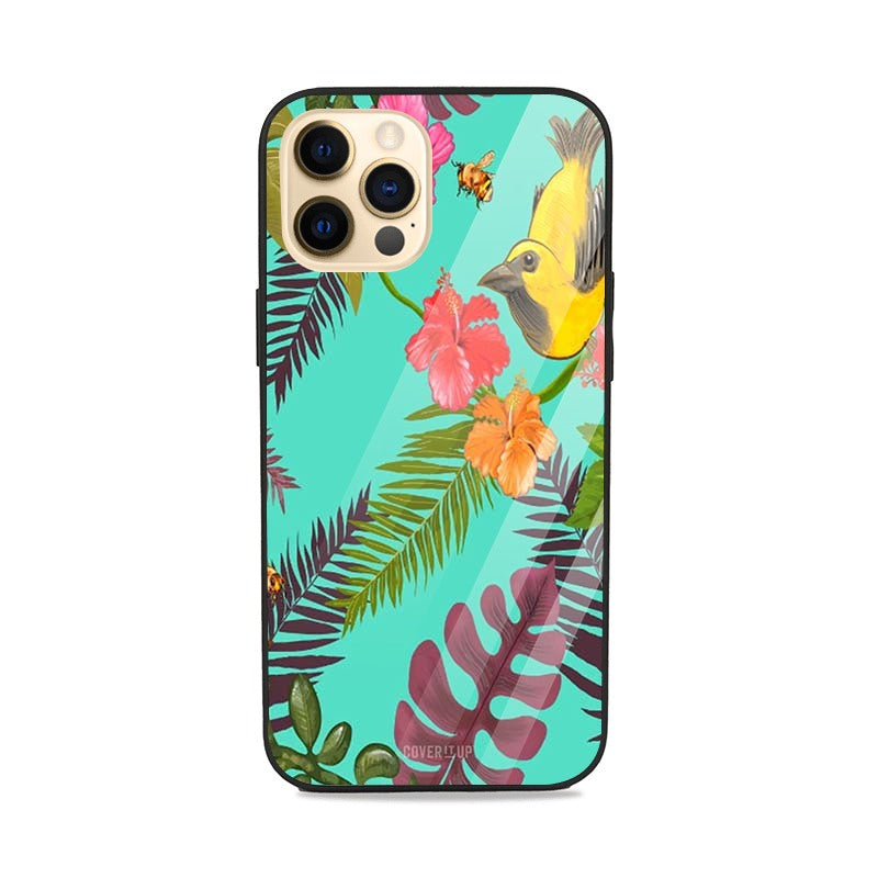 Official  Flower Bird and Bee Glass Case