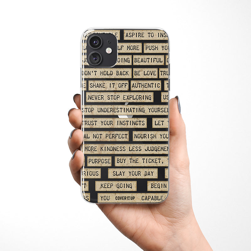 Fortune Cookie Strips Clear Silicone Case