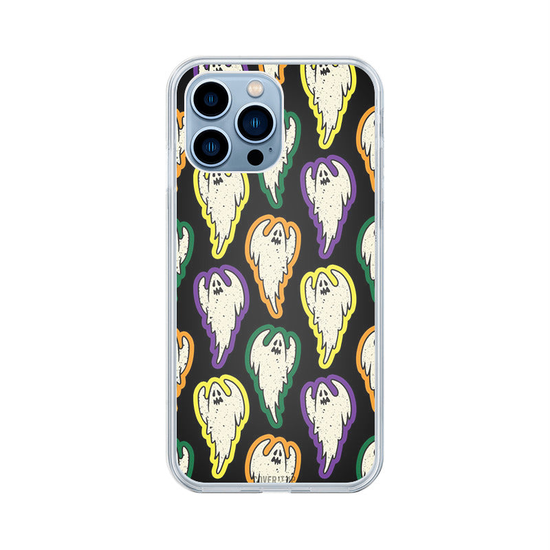 Ghost Pattern Clear Silicone Case