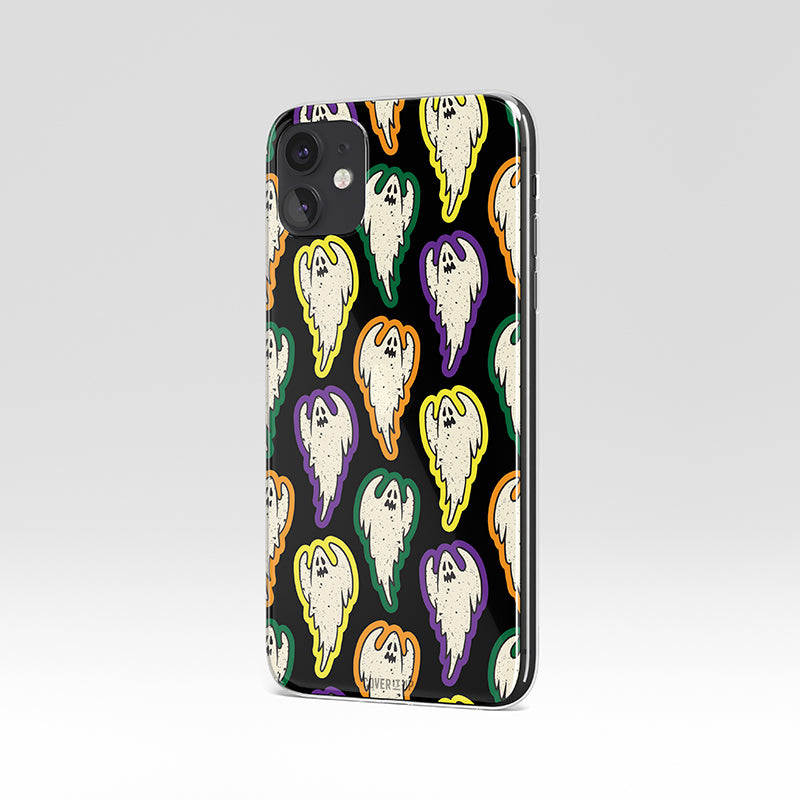 Ghost Pattern Clear Silicone Case