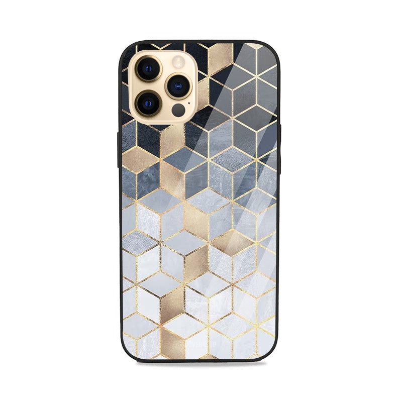 Gold and Indigo Gradient Glass Case