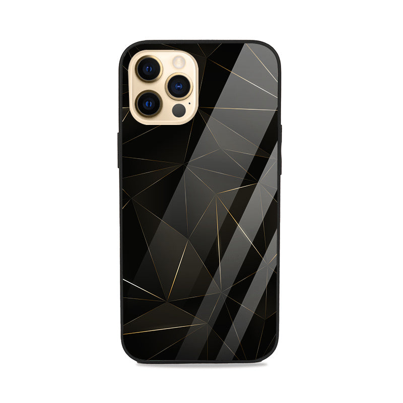 Golden Facets Glass Case
