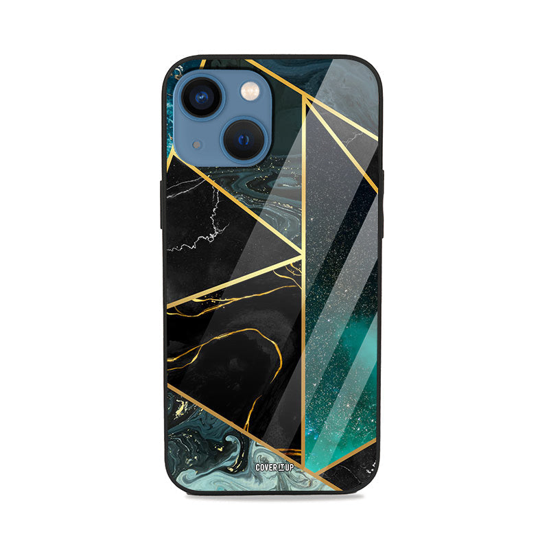 Green Marble Mosaic Glass Case