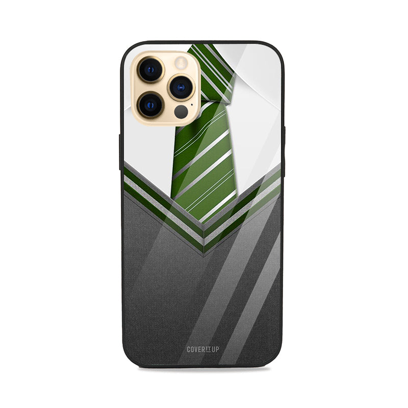 Green Tie Glass Case