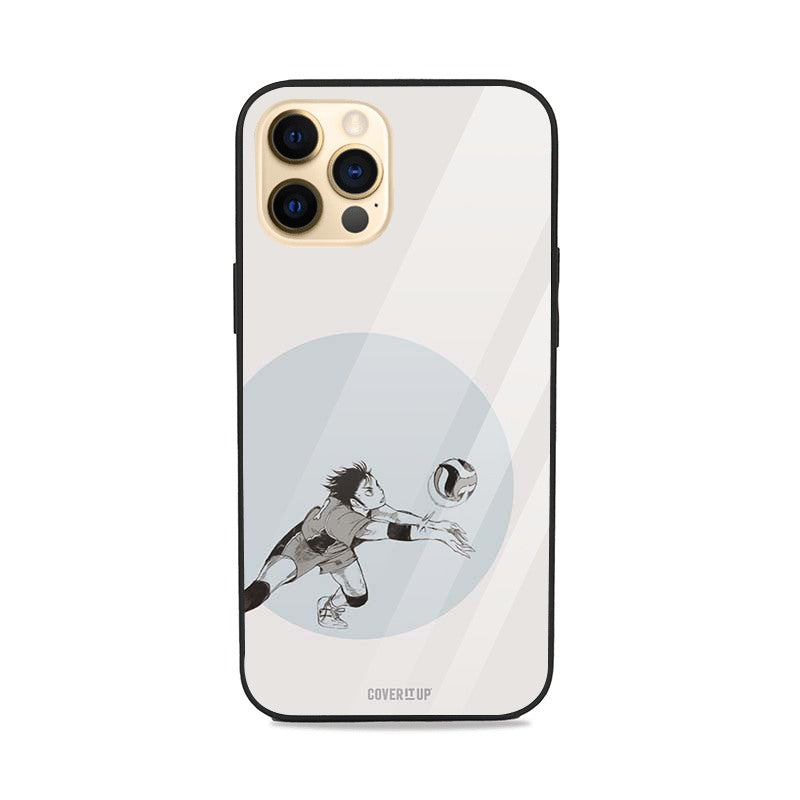 Haikyuu Off White Glass Case