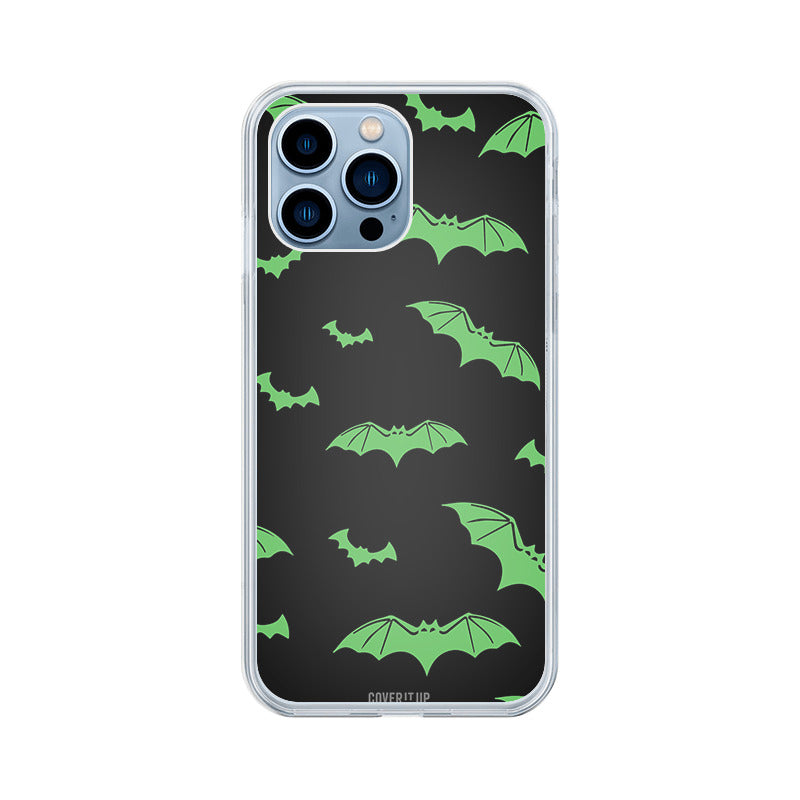 Halloween Bats Clear Silicone Case