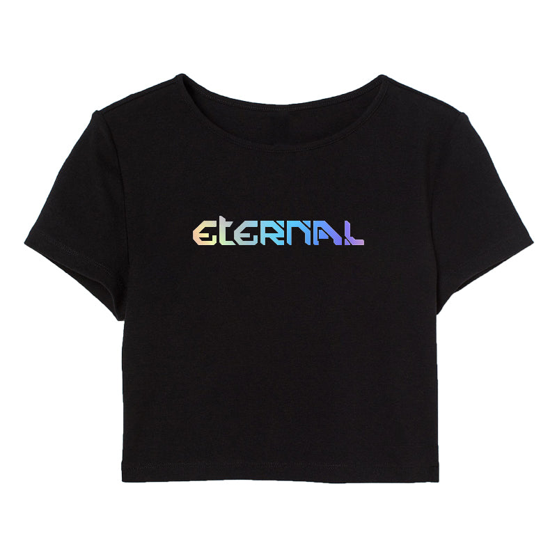 Customise your Holographic Foil Crop Top