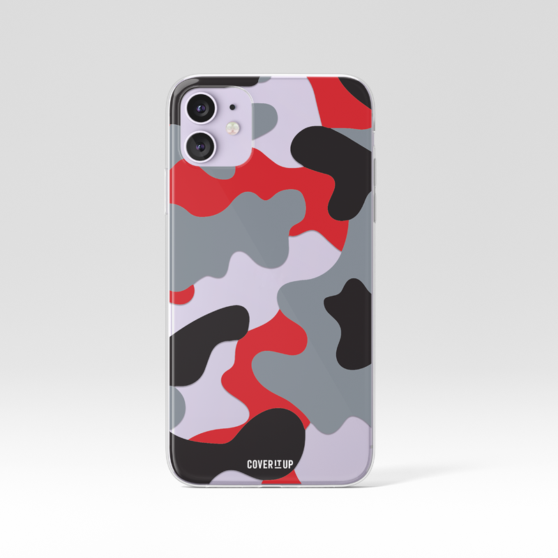 Cherry Bomb Camo Clear Silicone Case