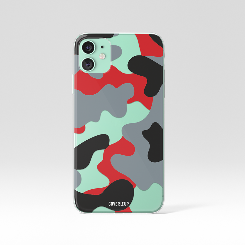 Cherry Bomb Camo Clear Silicone Case