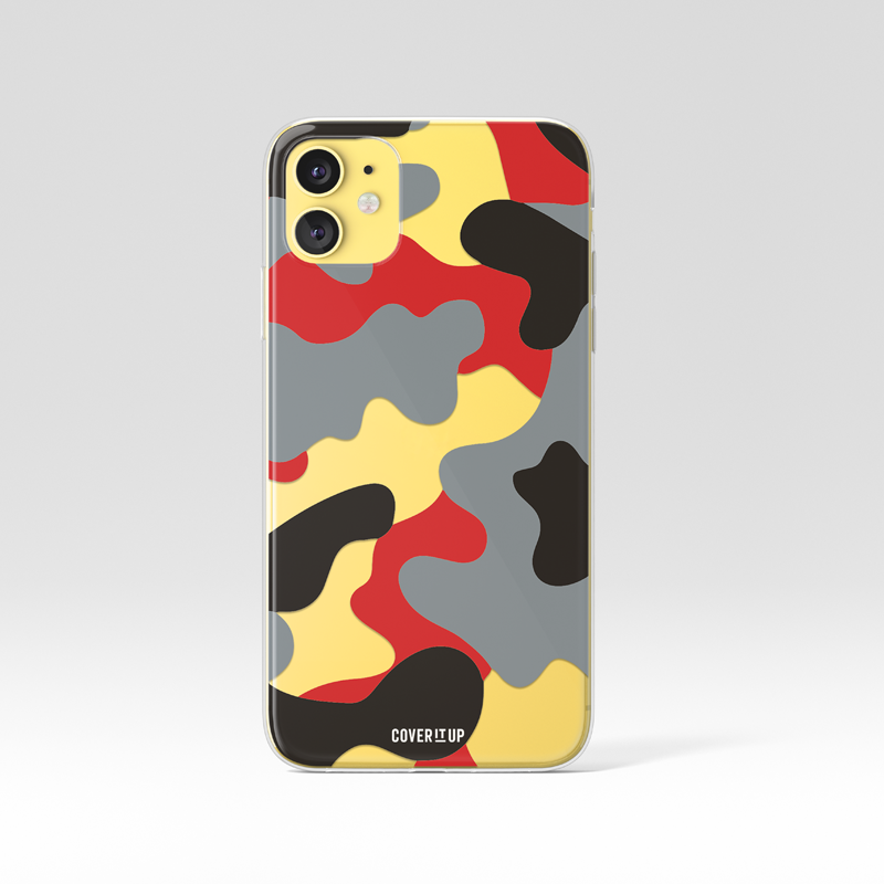 Cherry Bomb Camo Clear Silicone Case