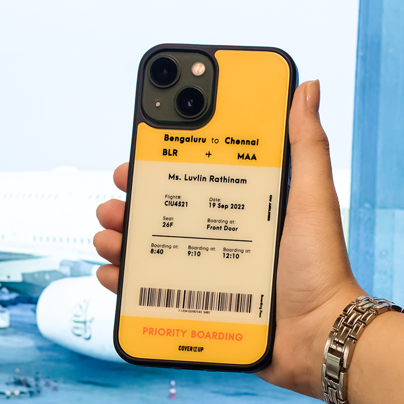 Customise Your Priority Boarding Pass Glass Case