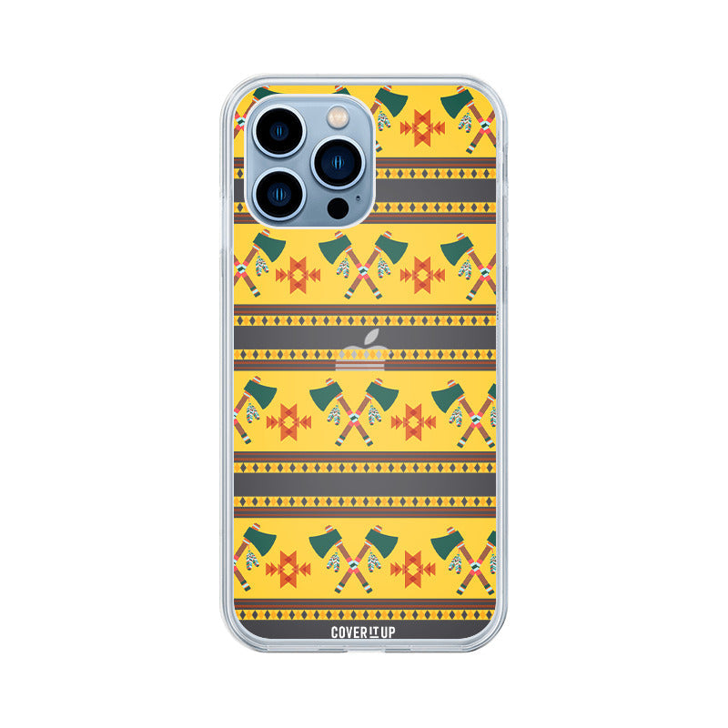 Indian Apache Pattern Clear Silicone Case