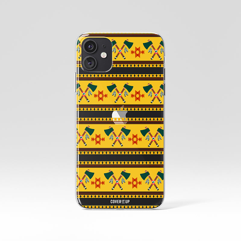 Indian Apache Pattern Clear Silicone Case