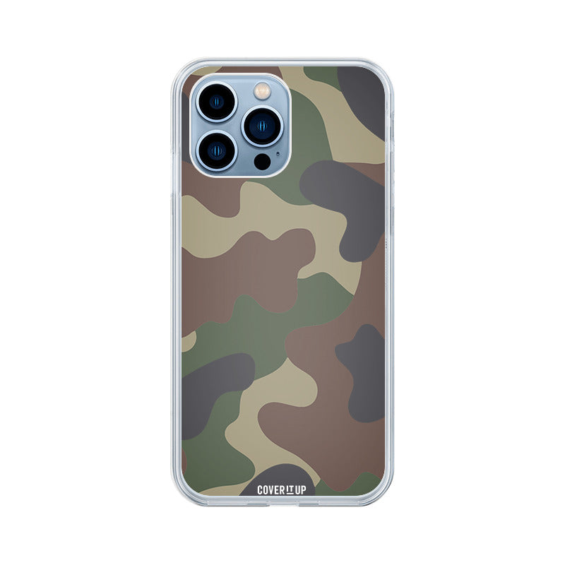 Jungle Camo Clear Silicone Case