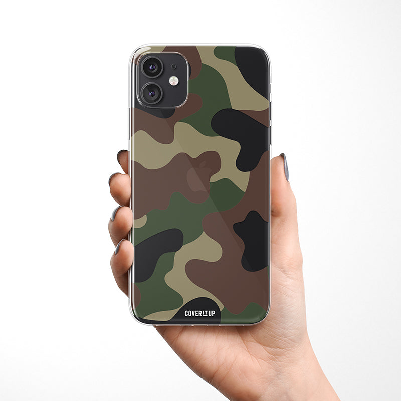 Jungle Camo Clear Silicone Case