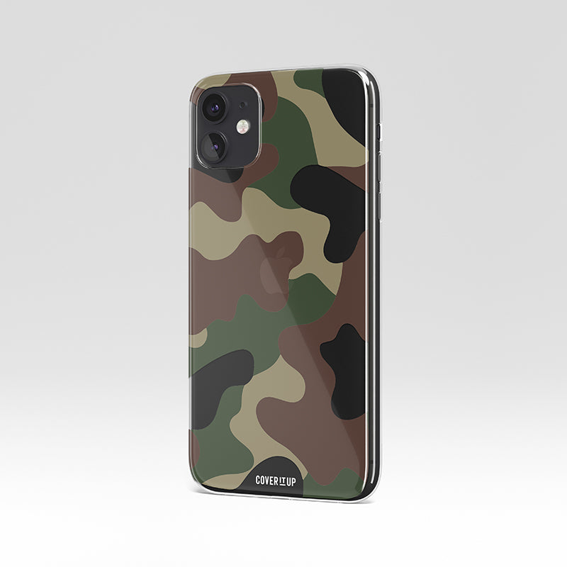 Jungle Camo Clear Silicone Case