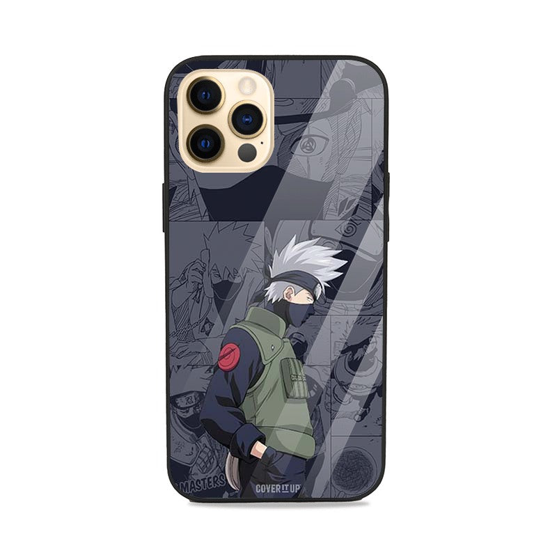 Kakashi on Manga Panel Glass Case