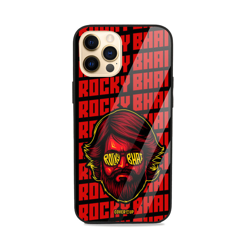 Official KGF 2 Rocky Bhai Glass Case Cover from coveritup.com