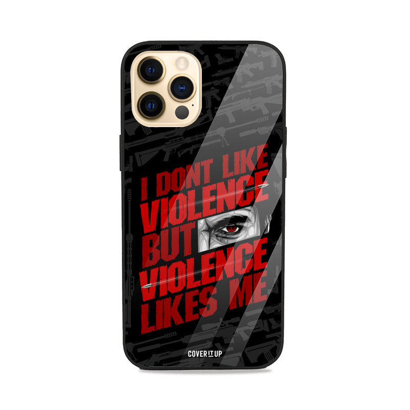 Official KGF 2 Violence Likes Me Glass Case  from coveritup.com