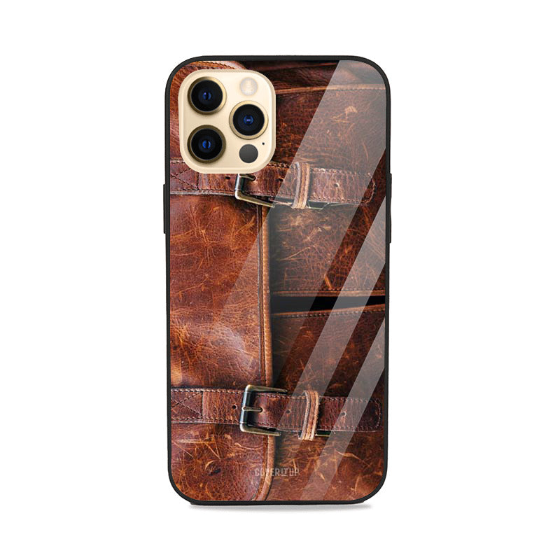 Leather Bag Glass Case