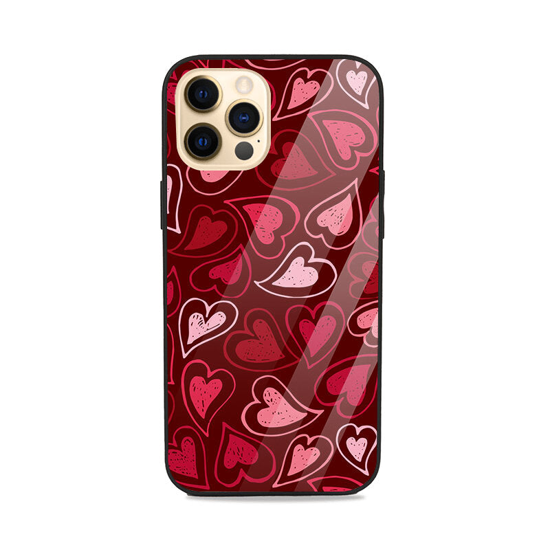 Love Hearts Glass Case Glass Case