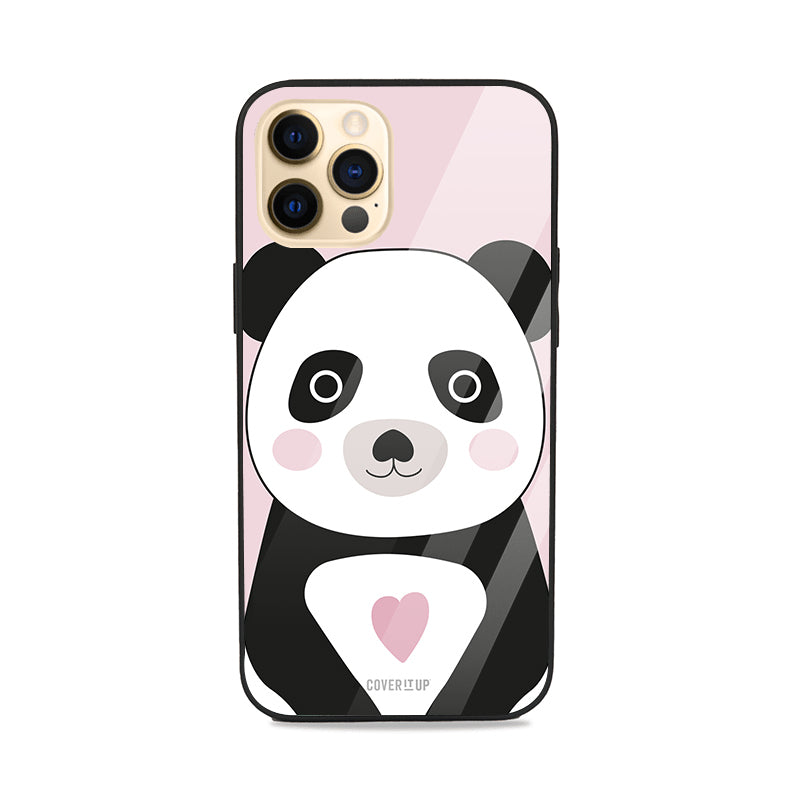 Lovely Panda Glass Case