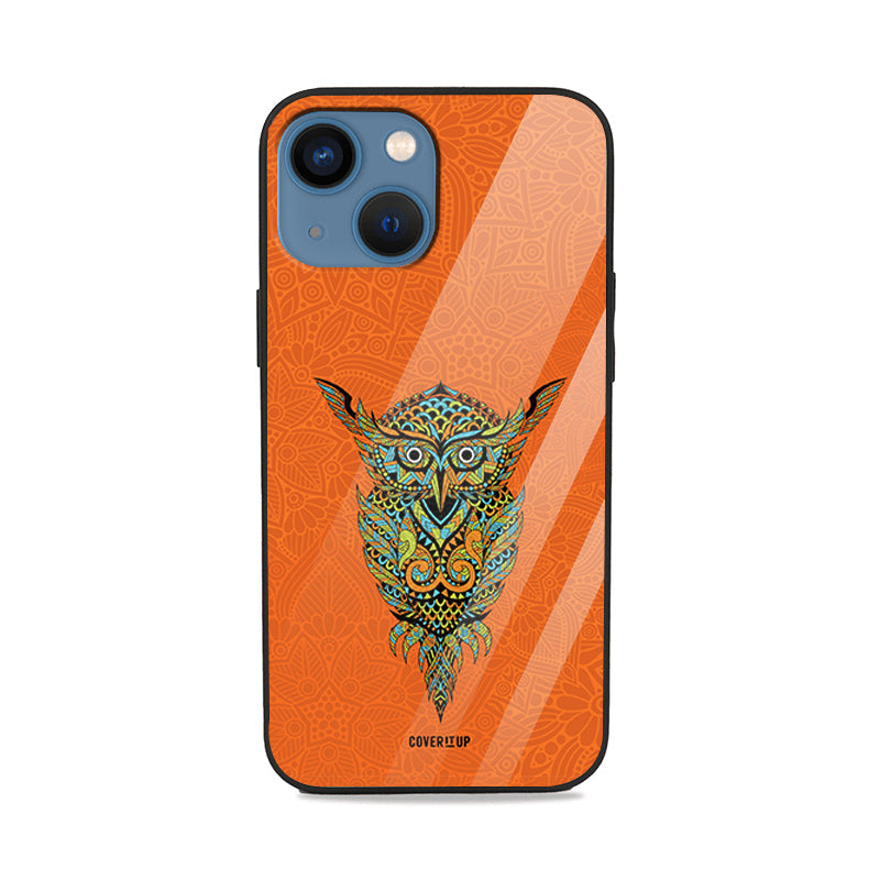 Mandala Owl Glass Case Mobile Phone Cover from coveritup.com