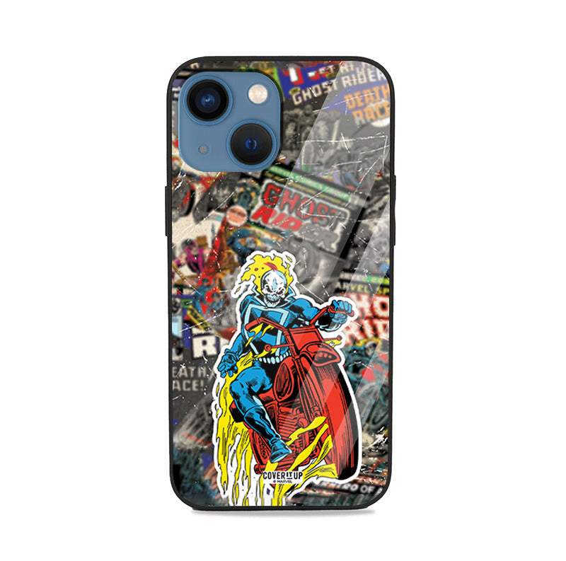 Official Marvel Ghost Rider Glass Case Cover from coveritup.com