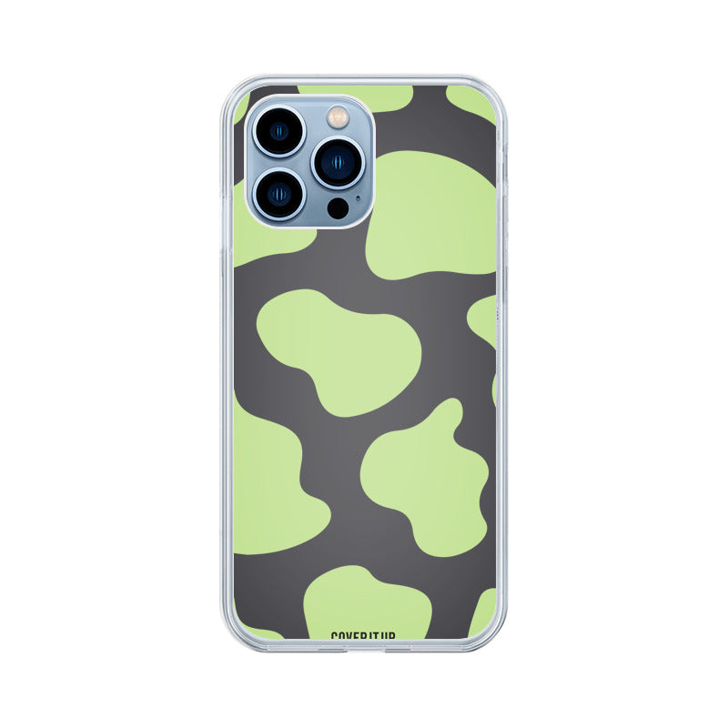 Moo Point Light Green Clear Silicone Case