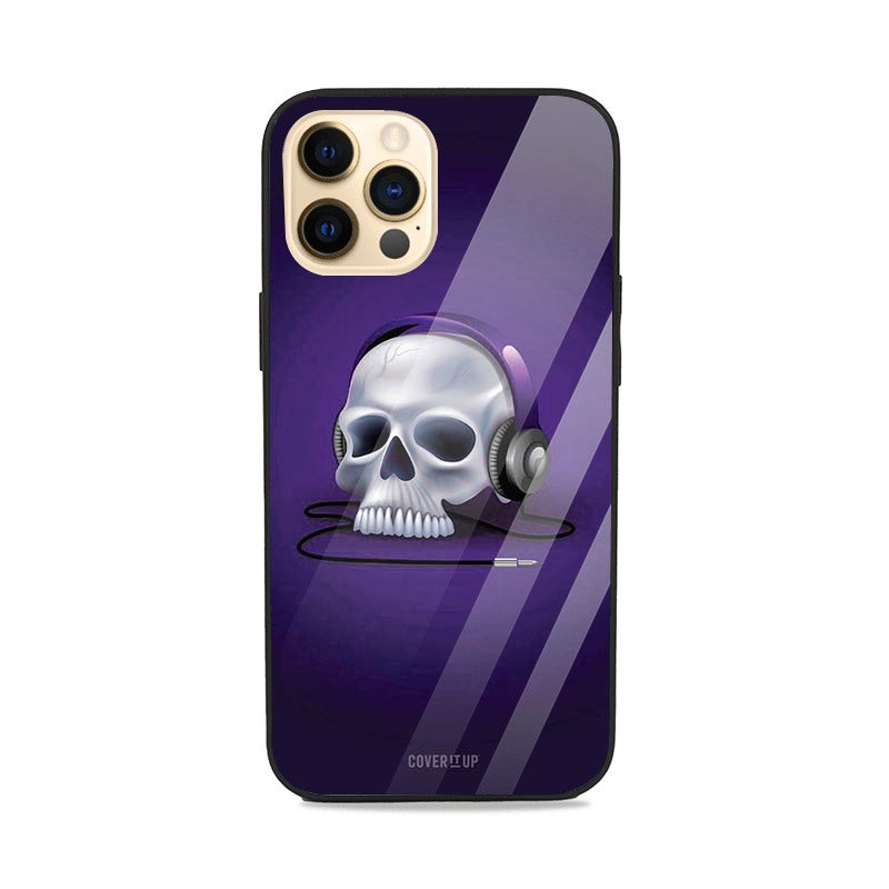 Musical Skull Glass Case