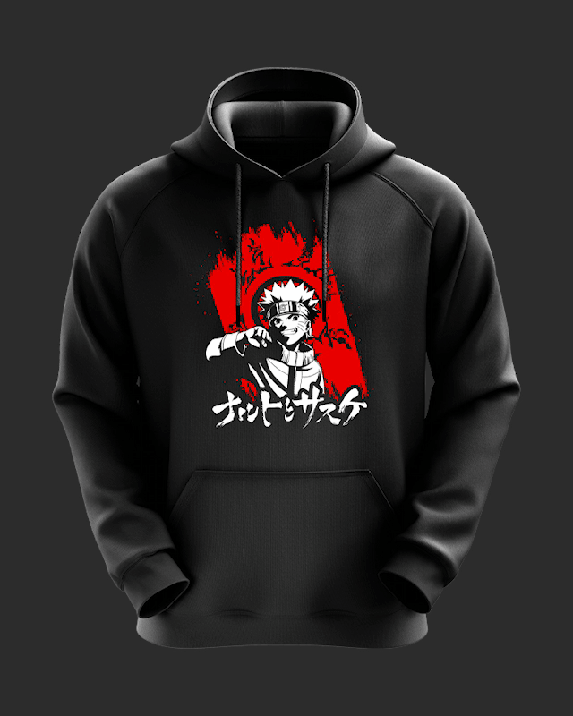 Buy Naruto Glow in the Dark Cotton Hoodie for Men Cover It Up