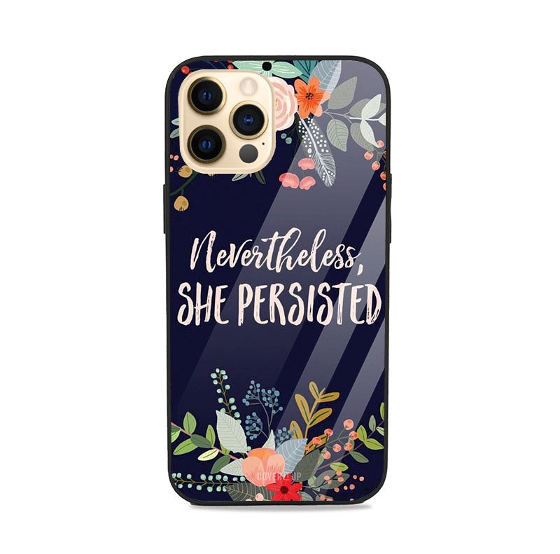 Nevertheless She Persisted Glass Case