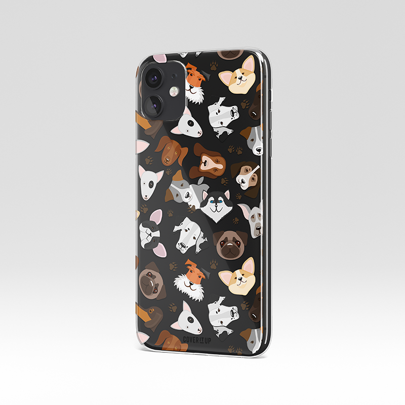 Pawsitive Vibes Only Clear Silicone Case