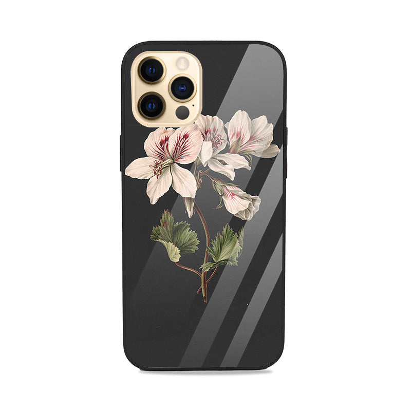 Pelargonium album bicolor Glass Case Glass Case