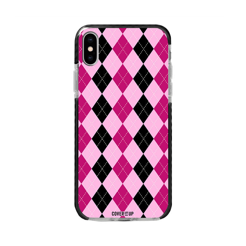 Pink Argyle Bumper Case