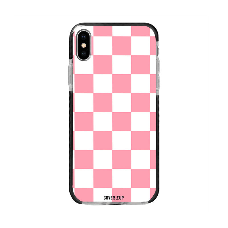 Pink Checked Bumper Case