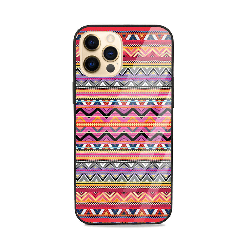 Pink Pattern Glass Case