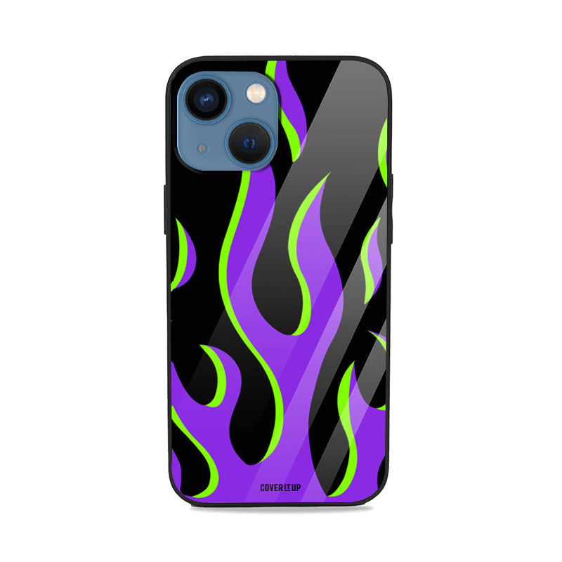 Plasma Flames Glass Case