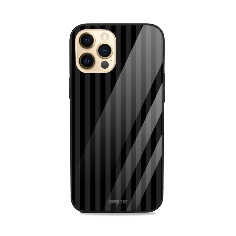 Pleasing Dark Stripes Glass Case