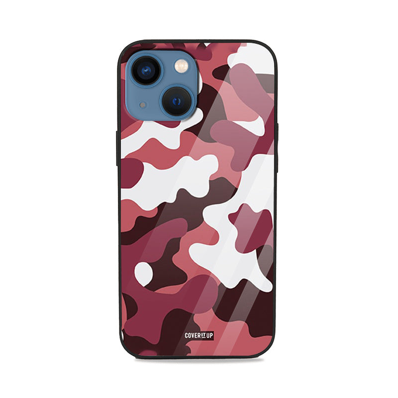Plum Camo Glass Case Mobile Phone Cover from coveritup.com