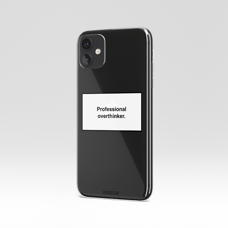 Professional Overthinker Clear Silicone Case