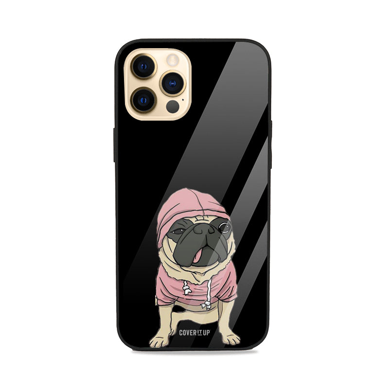 Pug Swag Glass Case