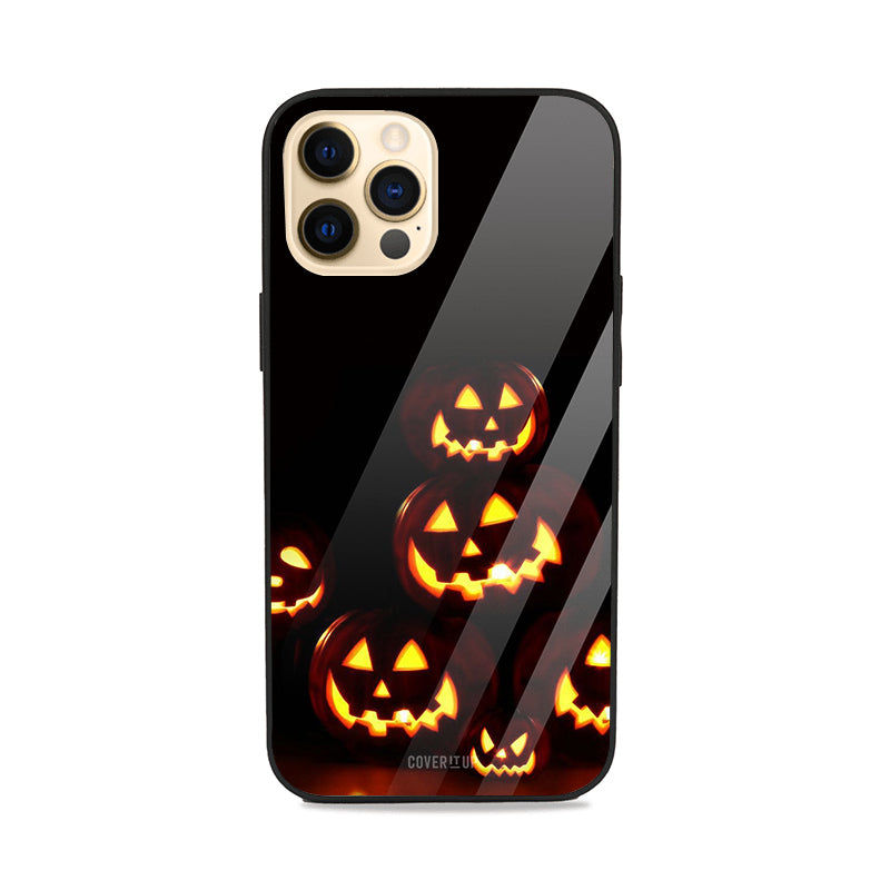 Pumpkin Heads Glass Case