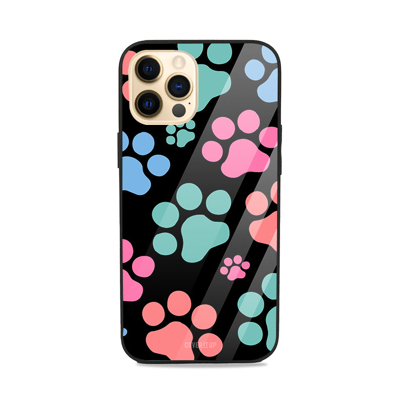 Puppy Paws Glass Case