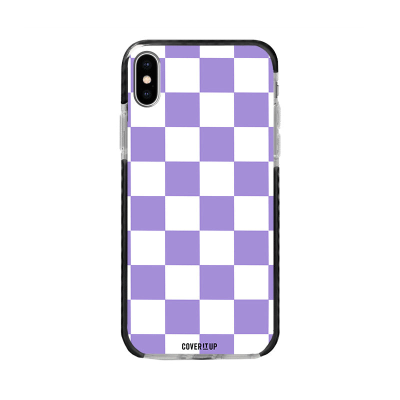 Purple Checked Bumper Case